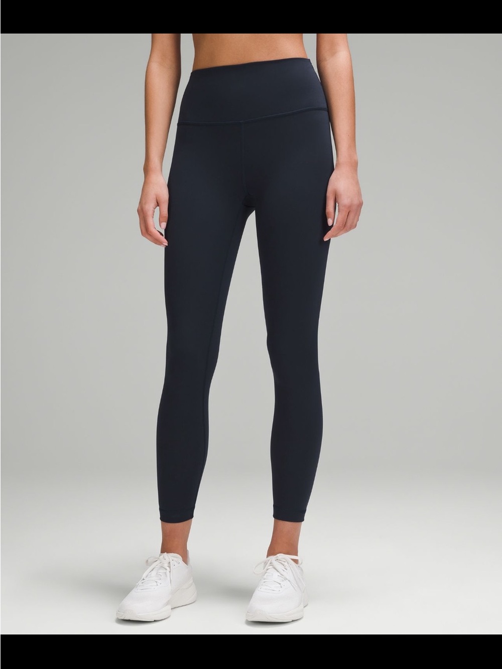 Lululemon wunder train high rise tights true navy 6 25 inch inseam